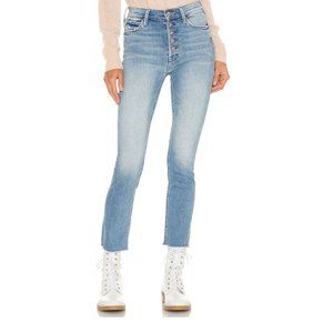 MOTHER The Pixie Dazzler Ankle Fray Jeans in Au Revoir - Size 28